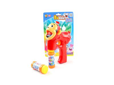 Solid color red monkey music bubble gun 2 bottles of water