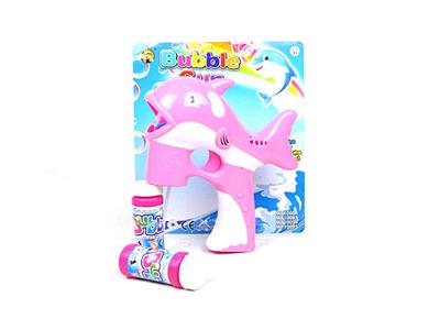 Solid color dolphin with light music 2 water bubble gun