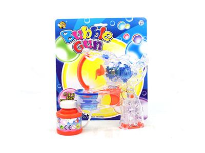 Transparent bubble double double flash bubble gun free music 1 bottles of water