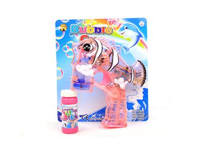 Transparent clown fish four light music 1 water bubble gun