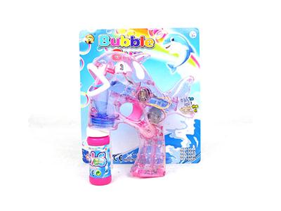 Dolphin four light transparent bubble gun water music 1