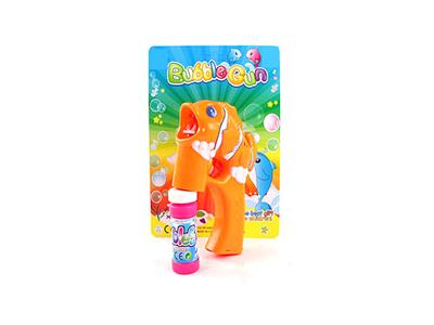 Solid color new clown fish bubble gun with light music 1 bottles of water