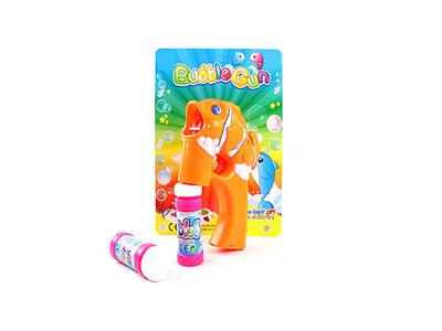 Solid color new clown fish bubble gun with light music 2 bottles of water