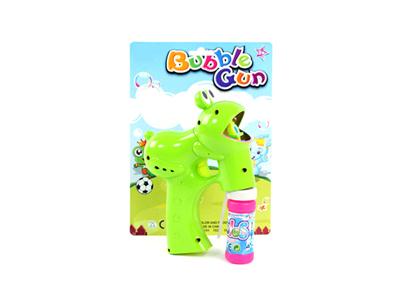 A solid color frog with light music 1 bottles of water without bubble gun