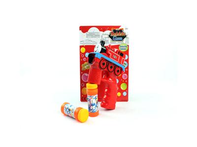 Solid color small bubble gun train without music 2 bottles of water