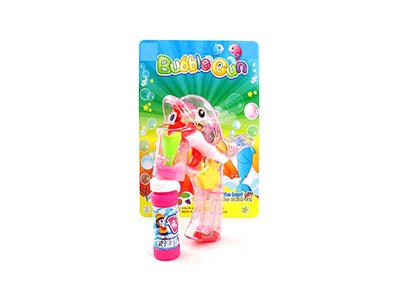 Transparent new beak dolphin bubble gun with light music 1 bottles of water