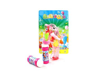 Transparent new beak dolphin bubble gun with light music 2 bottles of water