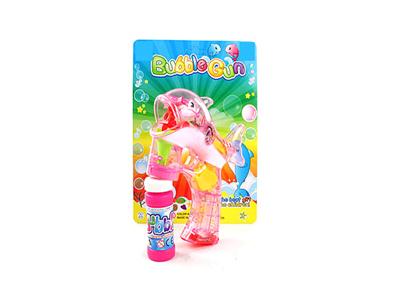 Transparent new dolphin with lights, bubbles, guns, music, 1 bottles of water