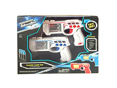 Armed with mini combat pistol (horn) laser mark, function, play, sound and vibration (without electr