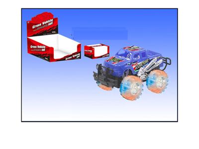 Inertial off-road vehicles with lights, music, 12pcs/ box