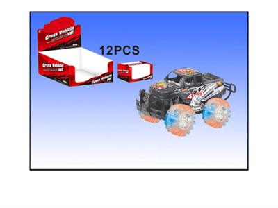 Inertial off-road vehicles, with lights, music, 12pcs/ box.