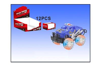 Inertial off-road vehicles, with lights, music, 12pcs/ box.