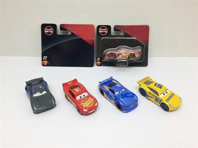 Cars 3 four alloy single suction plate back racing (8cm)