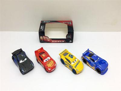 Cars 3 four car back box (8cm) alloy