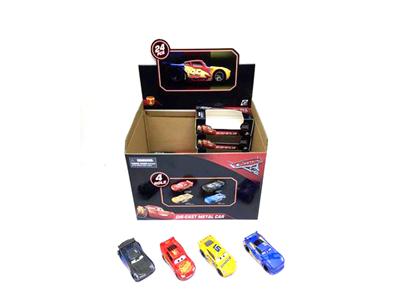 Cars 3 four alloy (24 Pack) back to the car (8cm)