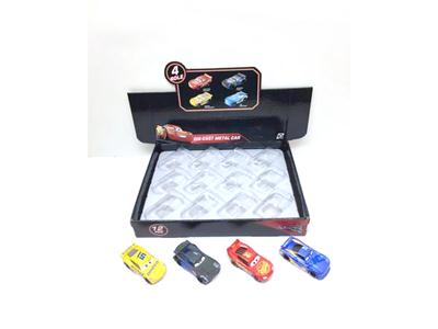 Cars 3 four alloy (12 Pack) back to the car (8cm)