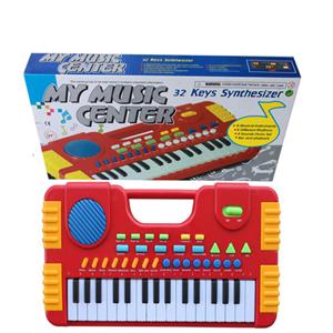 32 keys electronic organ red