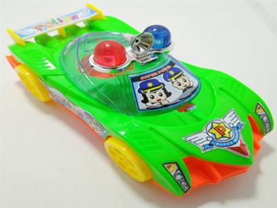 Cartoon back police car (can pack sugar)