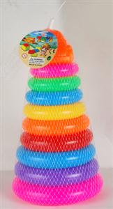 Nine layer blowing rings (with small orange car)