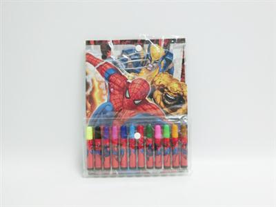 12色水彩笔带绘画本 蜘蛛侠