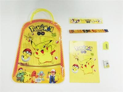 Picacho's stationery bag (book, 2 pencils, 1 pencils, 1 erasers, 1 rulers)
