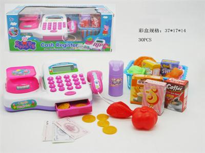 Pink pig LCD electric cash register 2AA does not contain electricity