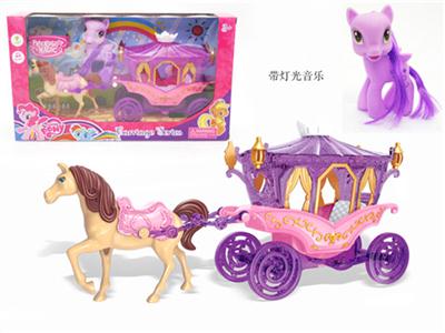 Pony horse with light music with pony 1 (package AG13 electronic)