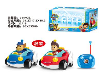 Remote controlled cartoon car