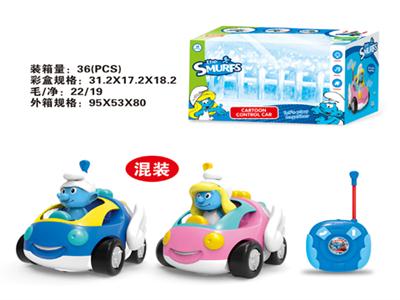 Remote controlled cartoon car