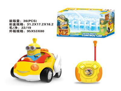 Remote controlled cartoon car