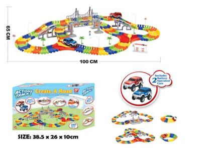 Electric block rail car 192pcs