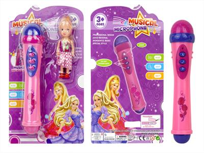 Microphone with Barbie