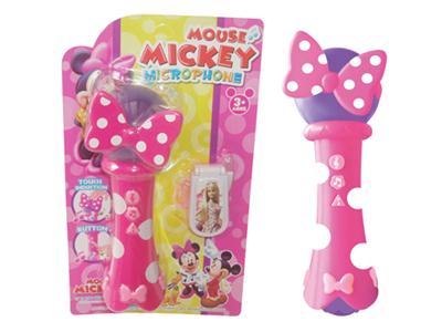 Disney microphone with cell phone