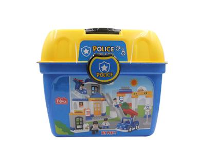 Police puzzle blocks