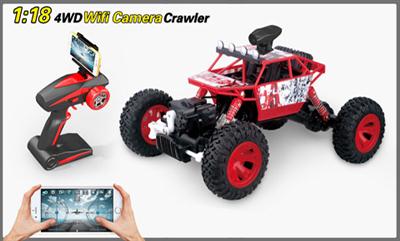 1:18, 2.4G 4WD car with WiFi real-time transmission camera