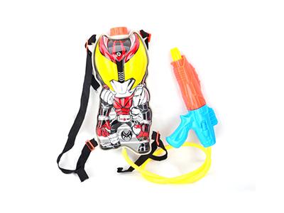 Superman yellow eyes knapsack water gun