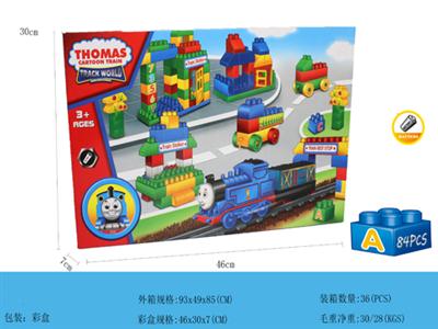 Thomas rail train with blocks