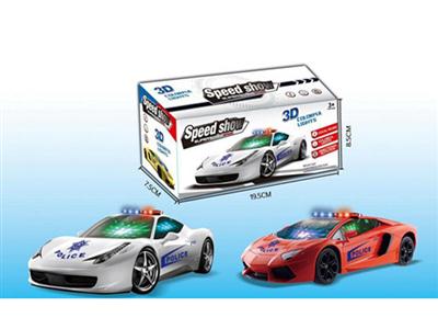 Electric universal 3D light music Lamborghini / Ferrari police car