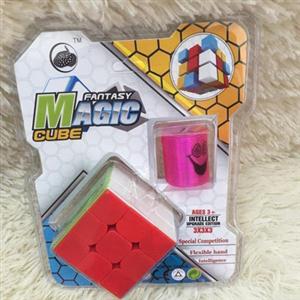 5.7cm solid color race Rubik's cube rainbow circle