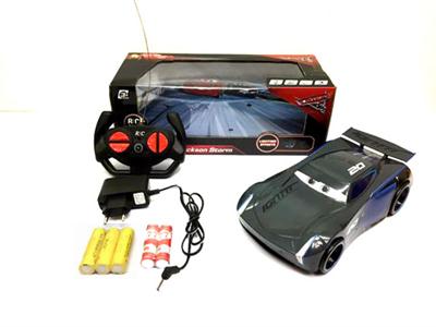 Cars 3 black storm Jackson four remote control car with lights (including rechargeable battery) (20c