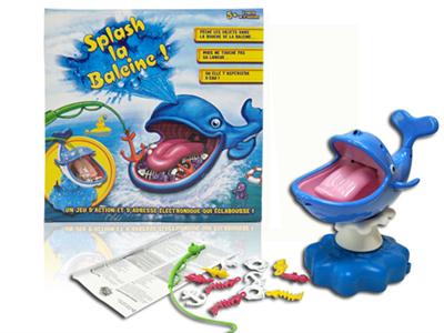 splashy the whale喷水海豚整蛊桌面游戏(用3粒AA 无包)