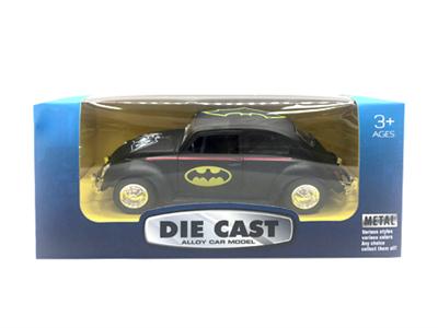 An alloy vintage car simulation vehicle (1 printing Batman / box)