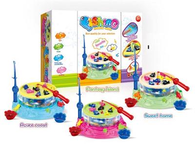 Parent child fishing game (3 colors mixing)