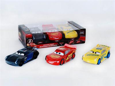 Cars 3 Lightning McQueen black storm Jackson Cruze Ramirez three racing combination inertia (22cm)