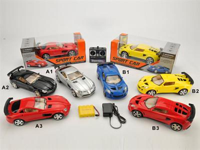 1:18 four pass remote control car (2 models, 5 colors)