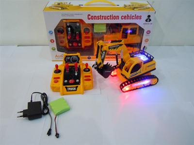 Four way remote control light excavator