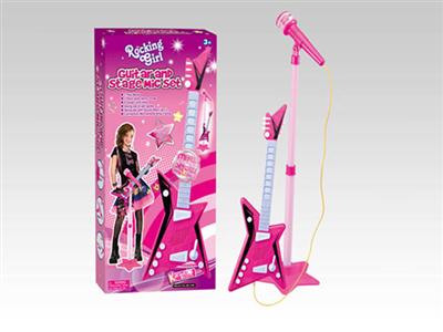 The guitar with a microphone set (girl)