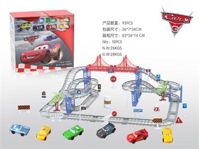 Alloy car total mobilization 3 electric track