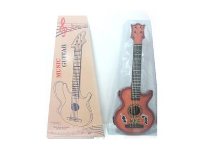 80cm true string dark brown wood model guitar portable Boxed