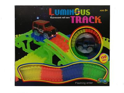 50pcs luminous track electric car (double circle) 6cm